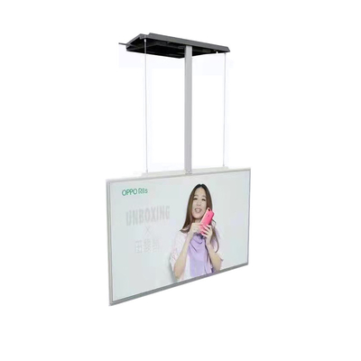 ป้ายดิจิตอล LCD / OLED แบบแขวนสองด้านแสดง 700 Nits สำหรับการโฆษณา