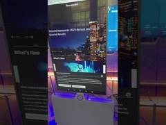 86 นิ้ว OLED Holographic Display 3d lcd ตู้เย็น splicing หน้าโปร่ง LED สําหรับโฆษณา