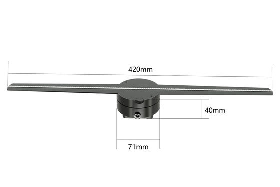 คุณภาพ  RGB1615 Holographic Led Fan Display 56 65 85cm 8GB Support Splicing โรงงาน